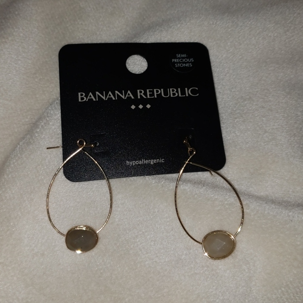 Semi-precious stone earrings